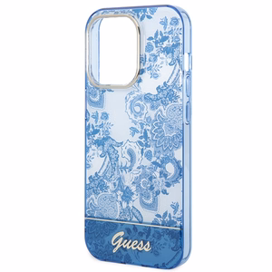 Guess GUHCP14XHGPLHB iPhone 14 Pro Max 6.7" blue/blue hardcase Porcelain Collection