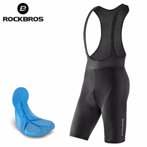 Rockbros RK2002XL olkaimelliset pyöräilyshortsit XL-pehmusteella - mustat