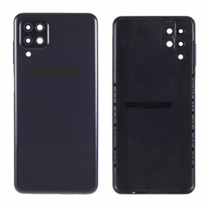 Takakansi Samsung A125 A12 2020/A127 A12 Nacho (A12S) 2021 musta alkuperäinen (käytetty Grade A)