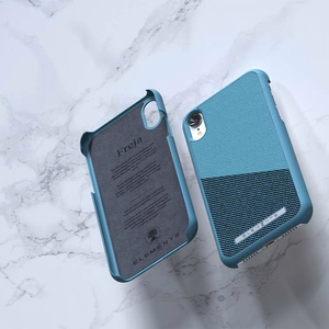 Nordic Elements Saeson Freja suojakuori laitteelle iPhone XR, petrolinsininen