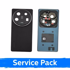 Back Cover Compatible With Xiaomi 14 Ultra / Black / (Service Pack)