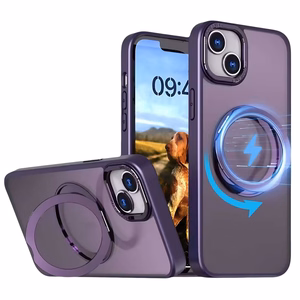 Mag Ring Rotating suojakuori iPhone 12 / 12 Pro 6,1'' violetti