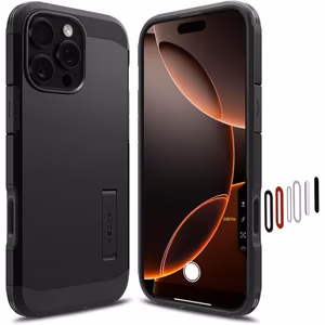 Spigen Tough Armor T MagSafe Suojakuori iPhone 16 Pro Max -puhelimelle - musta