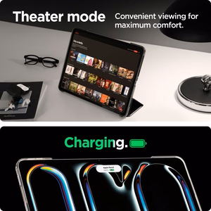 Spigen Smart Fold -suojakuori iPad Pro 13 2024:lle - musta