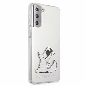 Karl Lagerfeld Choupette Fun Kotelo Samsung Galaxy S21+ - läpinäkyvää