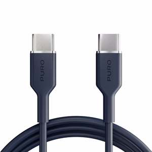 Puro ICON USB-C - USB-C -kaapeli 1,5 m - laivastonsininen