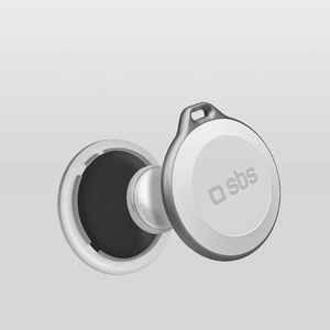 SBS Track My Circle vedenpitävä IP65-paikannin, yhteensopiva Apple Find My -palvelun kanssa - valkoinen