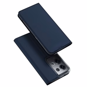 Dux Ducis Skin Pro tapauksessa Oppo Reno 8 Pro flip kansi kortti lompakko lompakko jalusta sininen
