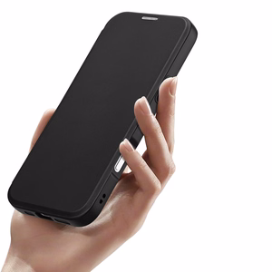 Dux Ducis Skin X Pro Suojakuori iPhone 16 Pro:lle MagSafella ja kansiosella - musta