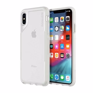 Griffin Survivor Endurance suojakuori laitteelle iPhone XS Max, läpinäkyvä ja harmaa