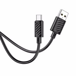 Kaapeli USB-A - USB-C Hoco 3A 1 m X88 musta