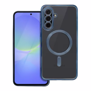 Electro Mag Cover case for Samsung A36 compatible with MagSafe titanium blue