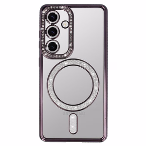 Bling MagSafe suojakuori Samsung Galaxy S25 FE violetti