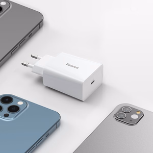 Baseus Speed Mini pikalaturi, USB-C, PD, 3A, 20W (valkoinen)