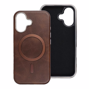 Suojakuori iPhone 11:lle Gentleman Mag Cover yhteensopiva MagSafen kanssa ruskea