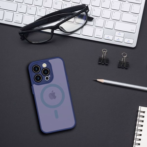 Tel Protect Magmat Suojakuori iPhone 15 Pro Max:lle laivastonsininen