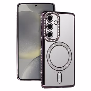 Bling magneettinen puhelinkuori Samsung Galaxy A56 5G violetti