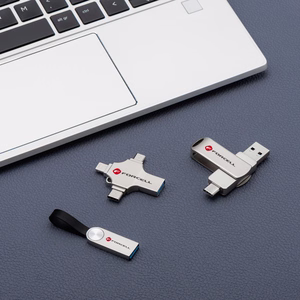 Pendrive 64GB USB 3.2 Gen 1 (USB A / USB C) Forcell F-Data Metal Duo hopeinen
