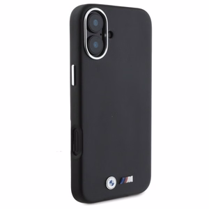 BMW M Smooth Full Wrapped Metal MagSafe Suojakuori iPhone 16 Plus:lle - Musta