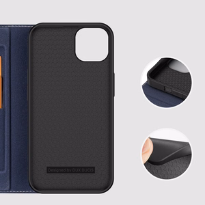 Dux Ducis Skin X2 kotelo iPhone 14 Plus kotelo magneettiläpällä sininen