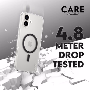 CARE by PanzerGlass Flagship suojakuori iPhone 16 Plus 6.7' musta/musta MagSafe 1347