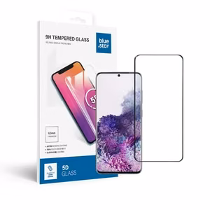 Suojalasi Blue Star - SAMSUNG Galaxy S20 koko pinta (täysliimaus/kuoriystävällinen) - musta