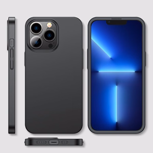 Joyroom 360 Full Case etu- ja takakuori iPhone 13 Pro Max + karkaistu lasi näytönsuoja musta (JR-BP928 musta)