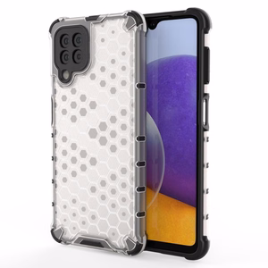 Honeycomb Asia panssari kansi TPU puskuri Samsung Galaxy A22 4G läpinäkyvästä