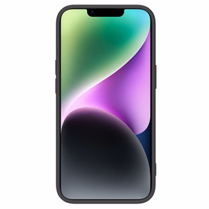 Nillkin CamShield Silky Silikonikotelo iPhone 14 Plus Kotelo kameran suojuksella Musta
