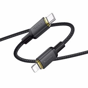 Cable USB C to Lightning Hoco PD 30W 1 m X128 Benefit black