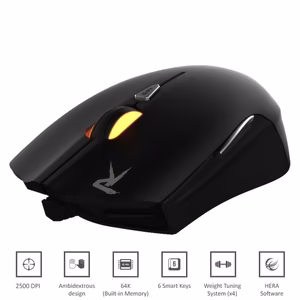 Gamdias Ourea optinen hiiri, 2500 DPI