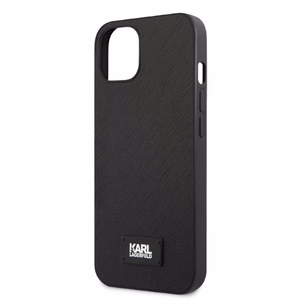 Karl Lagerfeld KLHCP13MSFMP2K iPhone 13 6.1" kovakotelo musta/musta Saffiano Plaque