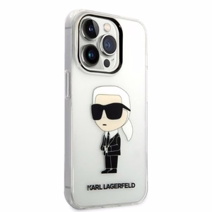 Karl Lagerfeld Ikonik Karl suojakuori iPhone 14 Pro:lle - läpinäkyvä