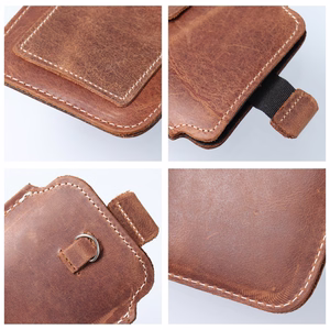 ROYAL Crazy Horse - Leather universal pull-up pocket / brown - Size L - IPHONE 6 / 7 / 8
