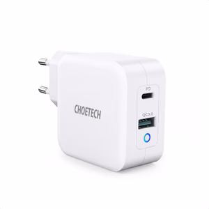 Laturi CHOETECH GaN USB Type-C, Type-A: 65W, PD, QC