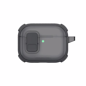 AmazingThing Titan Pro Mag Case Clear Suojakuori AirPods Pro 3 -kuulokkeille - musta
