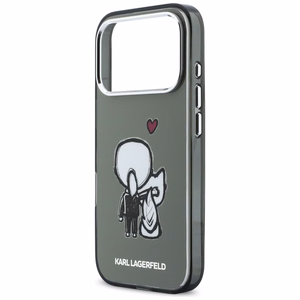 Karl Lagerfeld Karl & Choupette MagSafe -suojakuori iPhone 17 Pro Maxille - musta