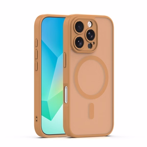 Mag Matt case for iPhone 16 Pro 6,3" brown camera protection