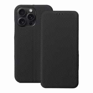 Flip-suojakuori iPhone 15 PRO MAX:lle Folio Side Magnet musta