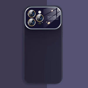 Pehmeä silikonisuojakuori linssillä iPhone 13 Pro:lle - violetti
