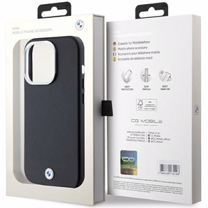 BMW Signature Wrapped Metal MagSafe Suojakuori iPhone 14 Pro:lle - musta