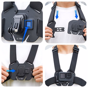 Tech-Protect GA100 Rintakiinnike GoPro / DJI Musta