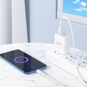 USB-kaapeli Hoco X83 USB-A - MicroUSB 1,0 m valkoinen