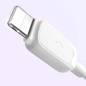 Joyroom Multi-Color Series A14 Lightning / USB-A 2.4A 1.2m Kaapeli - valkoinen