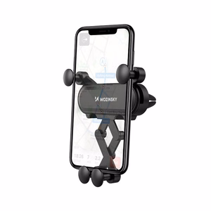 Wozinsky painovoima-auton puhelinteline ilmaventtiiliin musta (WCH-05)