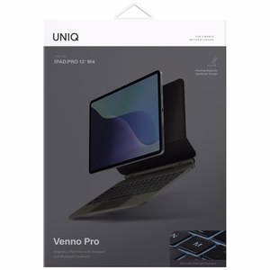 Uniq Venno Pro Magneettinen älykäs suojakuori näppäimistöllä iPad Air 13 2024 / 2025 / iPad Pro 13 2024:lle - Musta