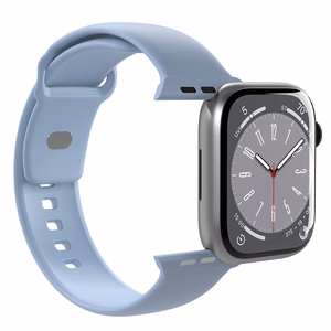 Puro Icon Silikoninen Hihna Apple Watch 38 / 40 / 41 mm:lle - Vaaleansininen (2 kpl)