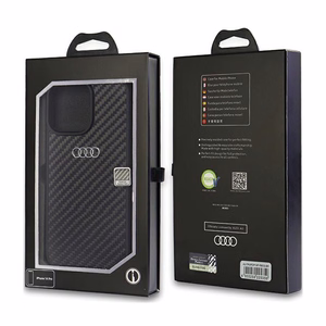 Audi Carbon Fiber iPhone 14 Pro 6.1" black/black hardcase AU-TPUPCIP14P-R8/D2-BK