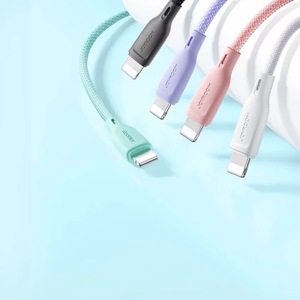 Joyroom Multi-Color Series S-A34 USB-A / Lightning 3A Kaapeli 1m - musta