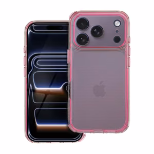 Suojakuori iPhone 17 PRO:lle Matrix Clear vaaleanpunainen